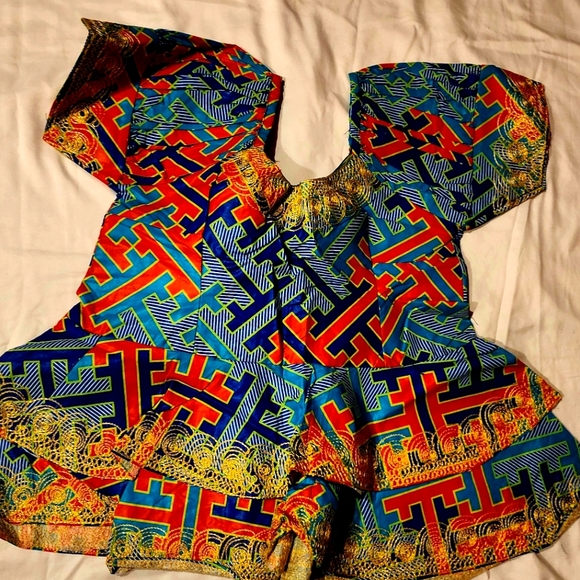 Colorful Geometric Print Women's Skirt - Picture 2 of 4